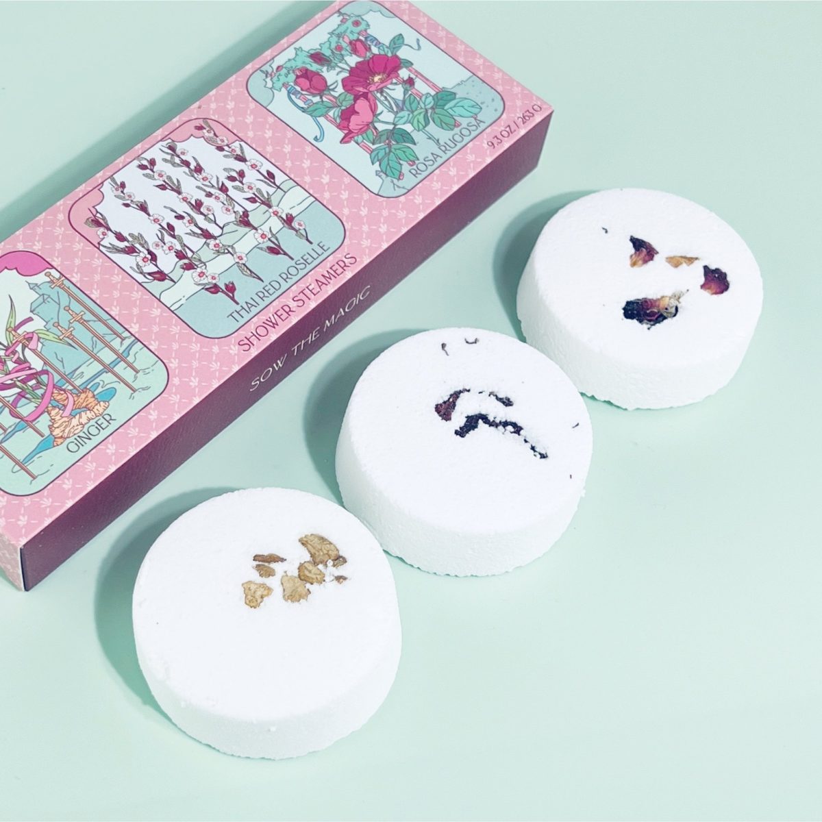 Product Image for Floral Tarot Shower Steamer Trio With Botanicals