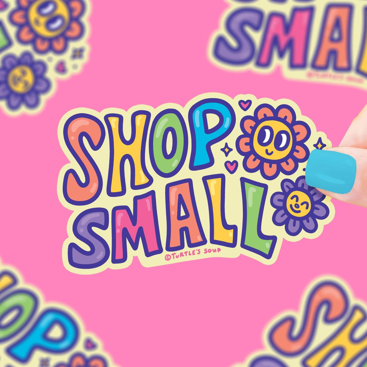 Product Image for Shop Small Business Support Local Vinyl Sticker