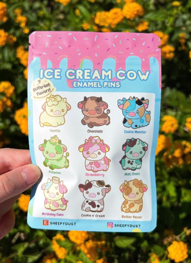 Product Image for Ice Cream Cow Mystery Pin Bag