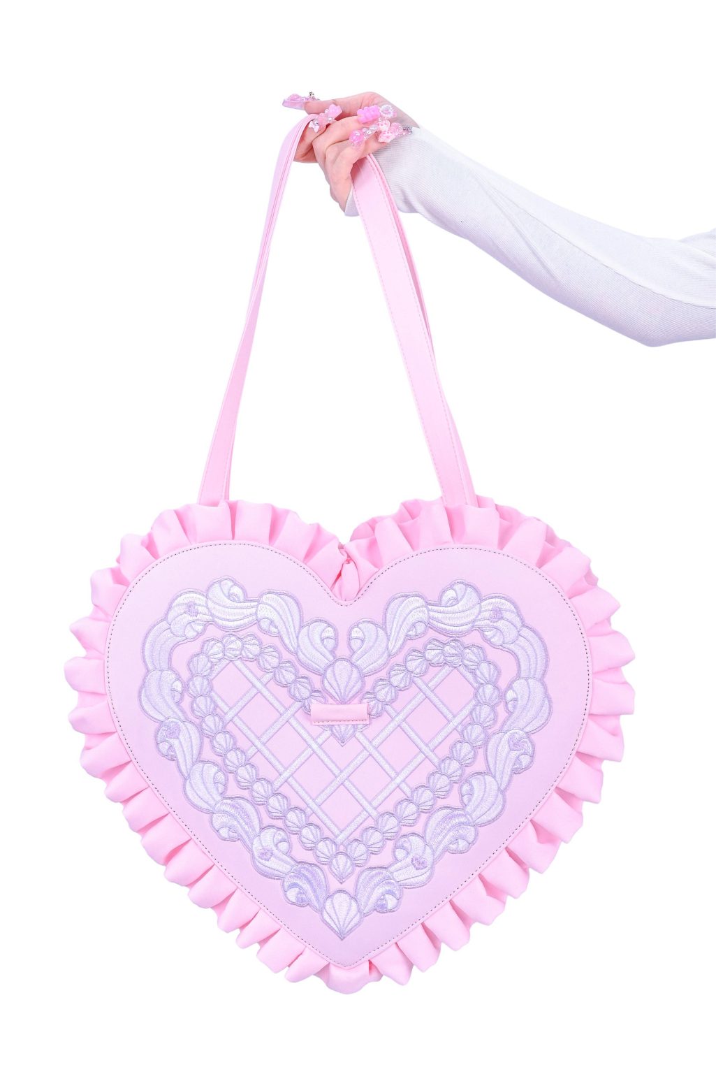 Product Image for Frosted Heart Oversized Handbag