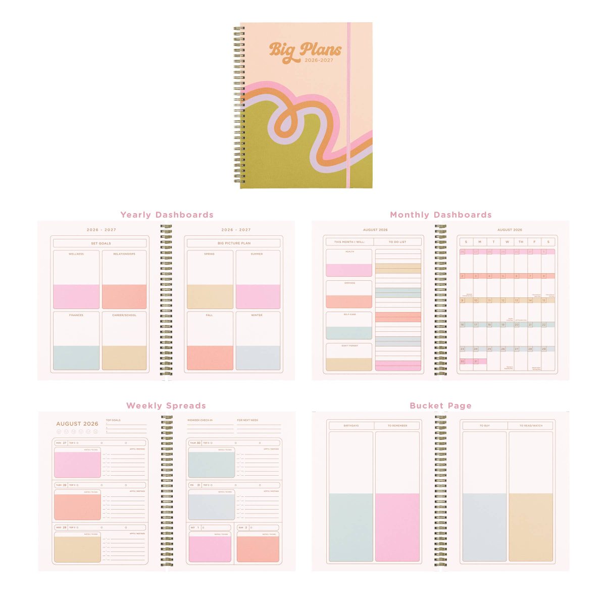 Product Image for 2026-2027 Dated Academic Planners: Loop De Loop