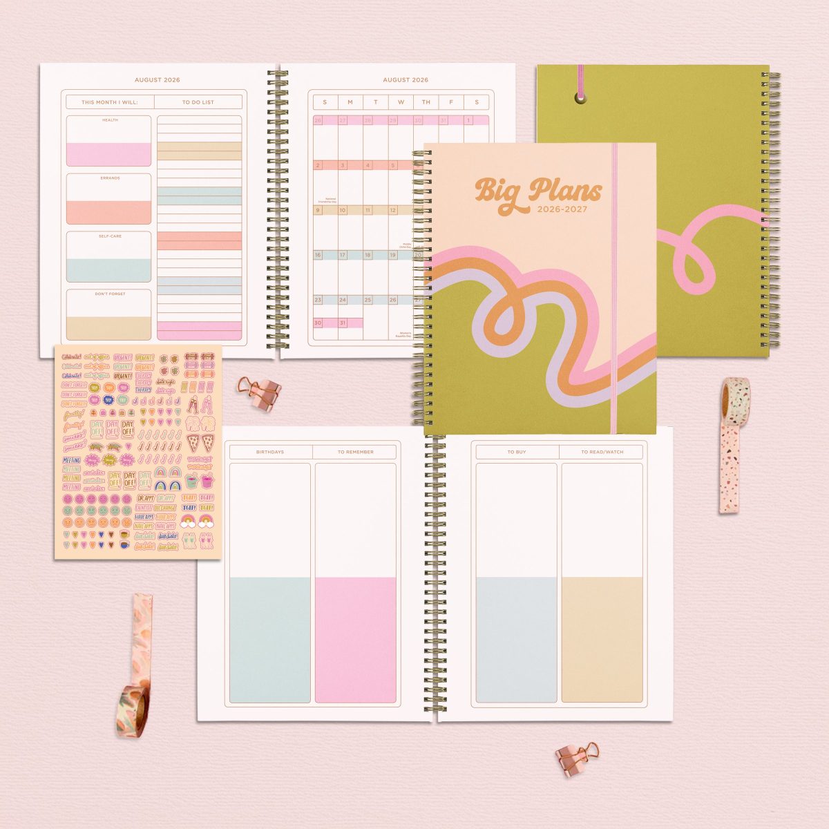 Product Image for 2026-2027 Dated Academic Planners: Loop De Loop