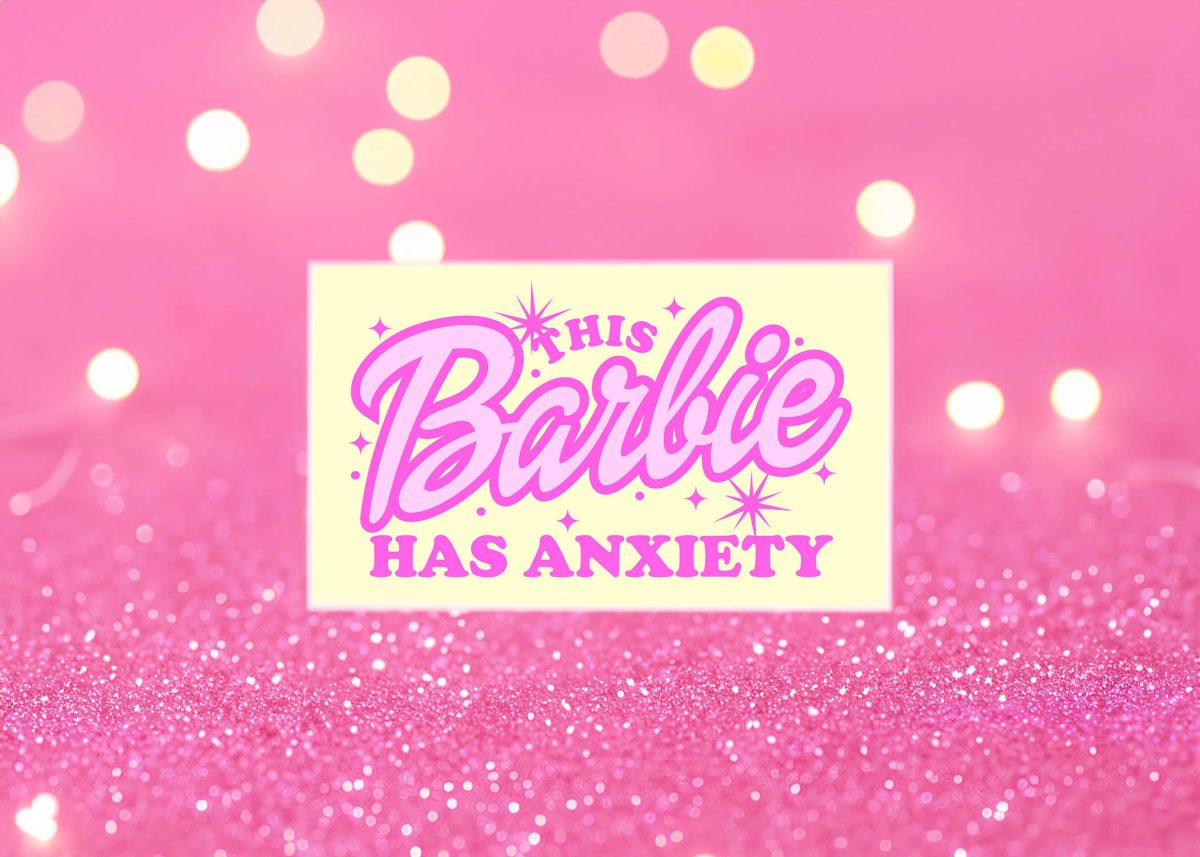 Product Image for This Girlie Has Anxiety – Pink Girl Sticker – Mental Health