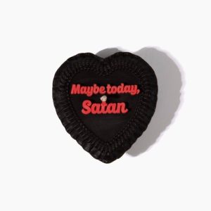 Product Image for Maybe Today Satan Heart Candle (funny gifts, dark humor)