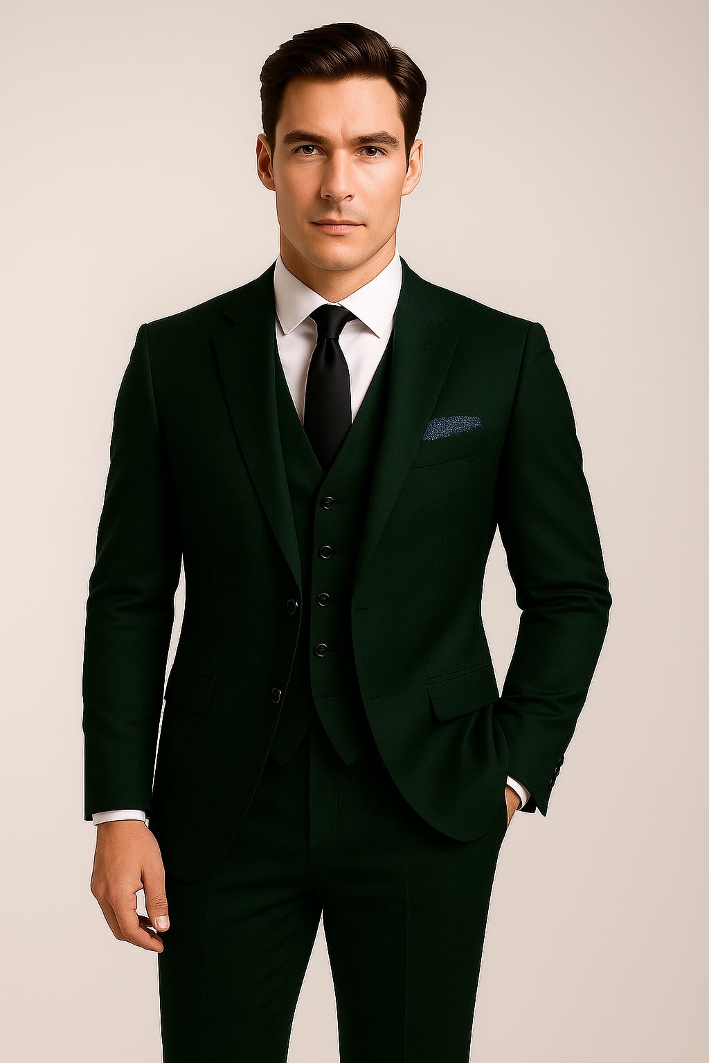 Product Image for The Emerald Forest – Hunter Green 3-Piece with Burgundy Accents