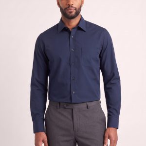 Product Image for Navy Classic Fit Dress Shirt