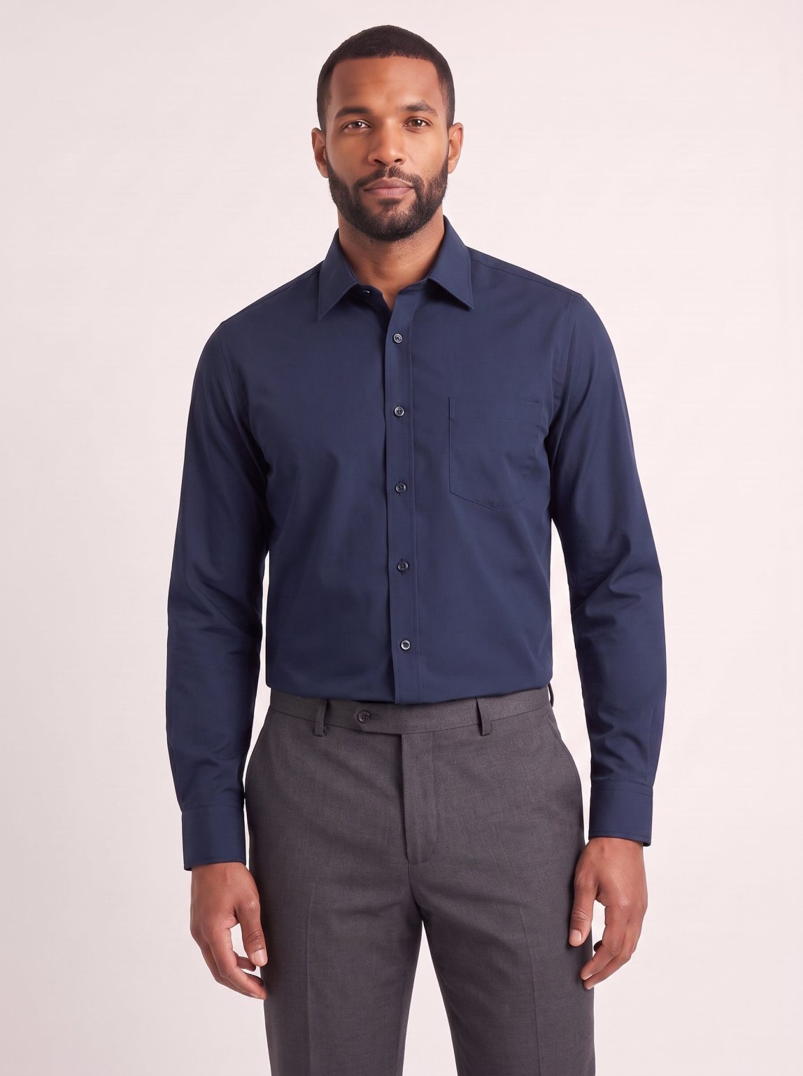 Product Image for Navy Classic Fit Dress Shirt