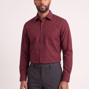 Product Image for Burgundy Classic Fit Dress Shirt