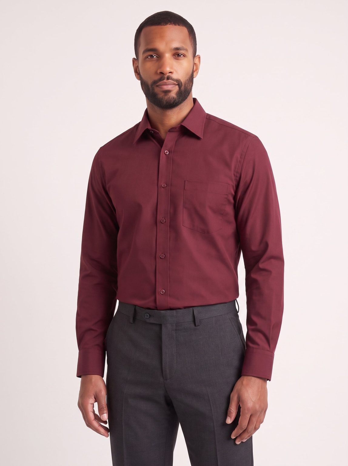 Product Image for Burgundy Classic Fit Dress Shirt