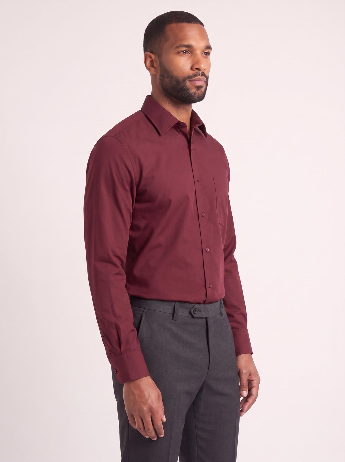 Product Image for Burgundy Classic Fit Dress Shirt
