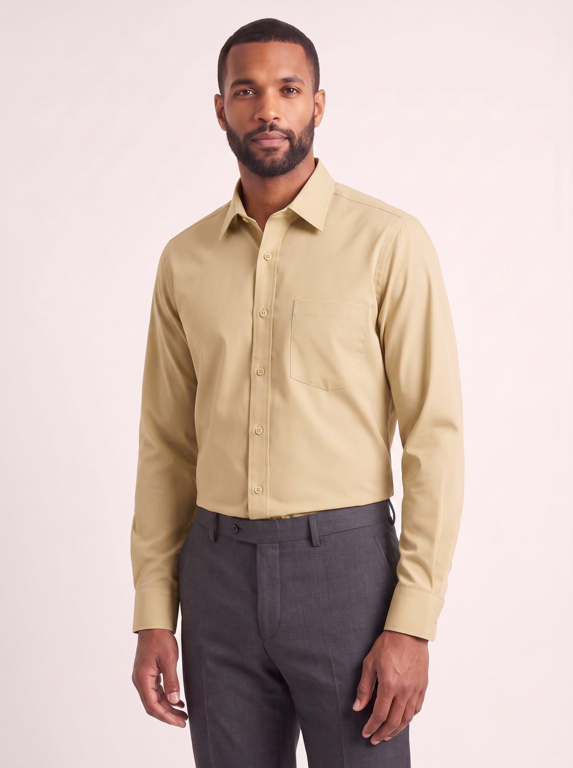 Product Image for Tan Classic Fit Dress Shirt