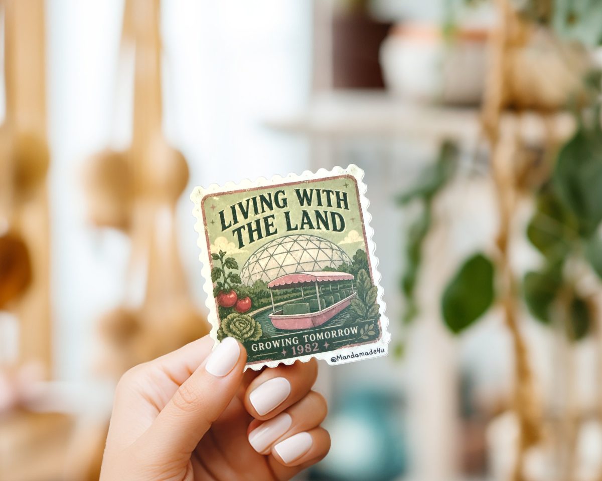 Product Image for Growing Tomorrow Retro Stamp Vinyl Sticker