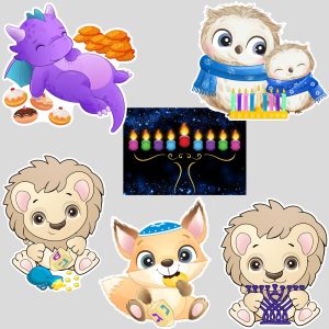 Product Image for Adorable Hanukkah Stickers