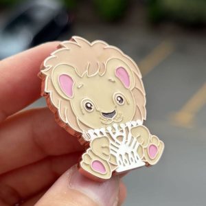 Product Image for Enamel Pin: Lion with Menorah