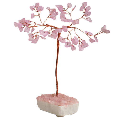 Product Image for Handcrafted Gemstone Wire Tree on White Quartz Base