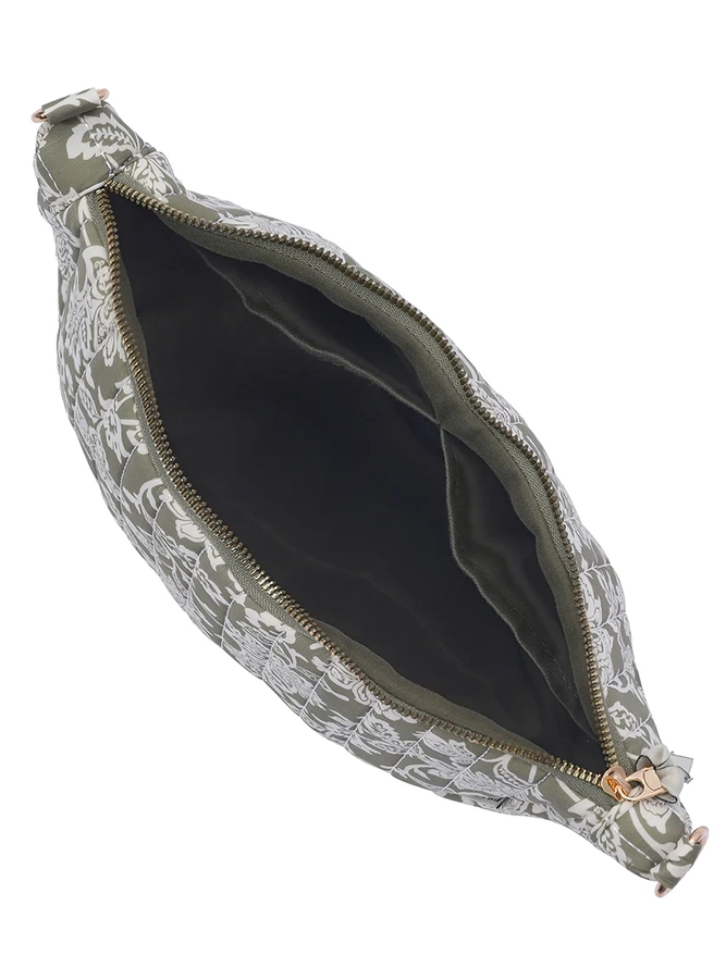Product Image for Sage Floral Crescent Crossbody Bag