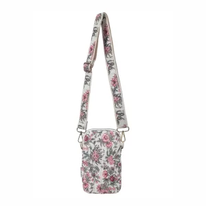 Product Image for Floral Embroidered Phone Crossbody Bag