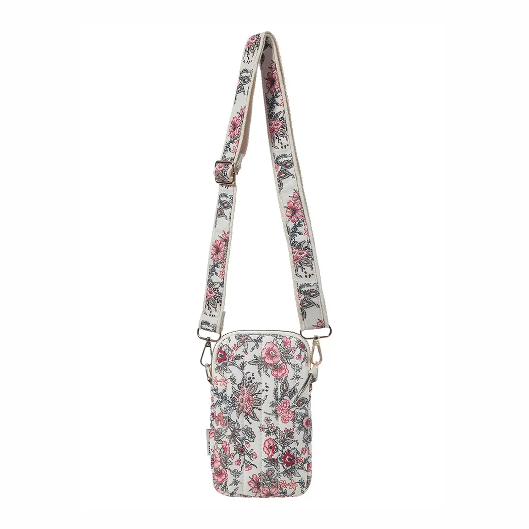 Product Image for Floral Embroidered Phone Crossbody Bag