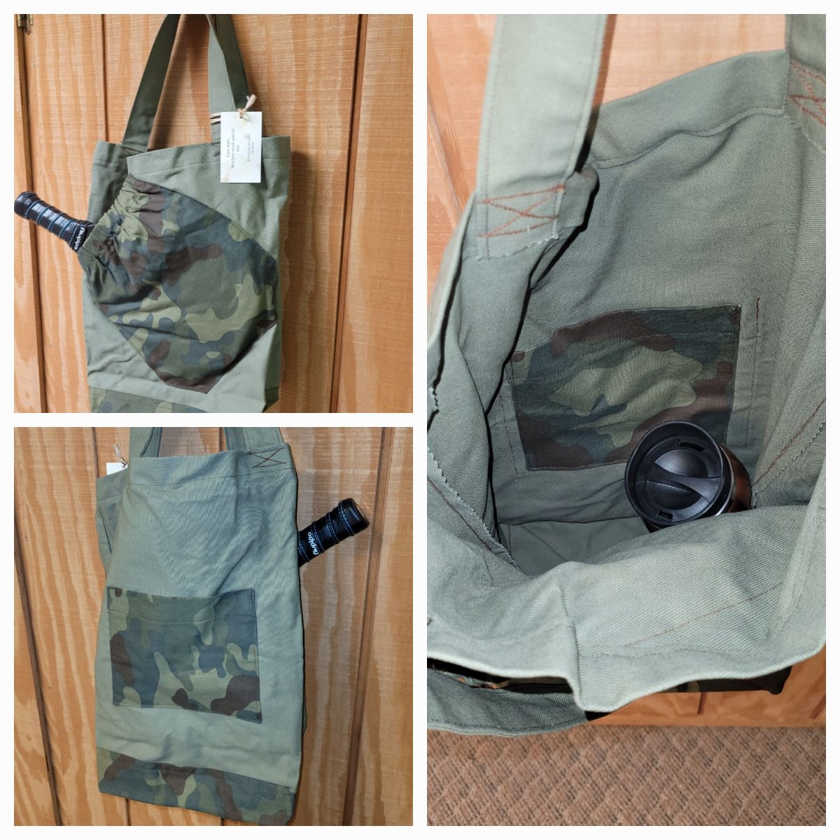 Product Image for Green Camo Pickleball Tote
