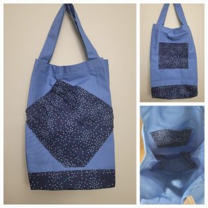 Product Image for  Blue with Blue & Green Stars Pickleball Tote