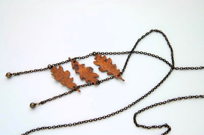 Product Image for Falling Oak Leaves Necklace