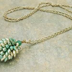 Product Image for Blue Ice Pinecone Necklace