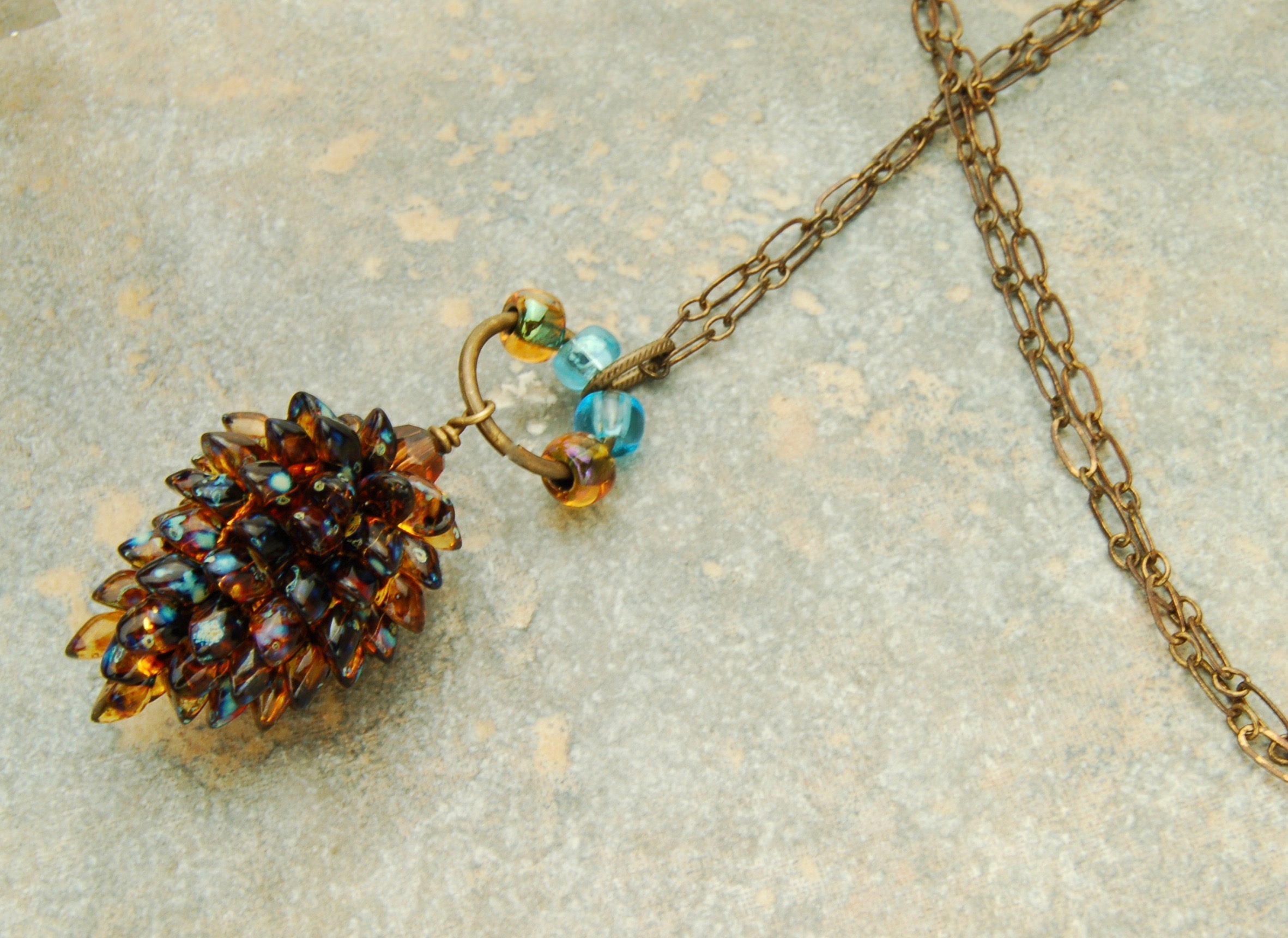 Product Image for Watercolor Pinecone Necklace