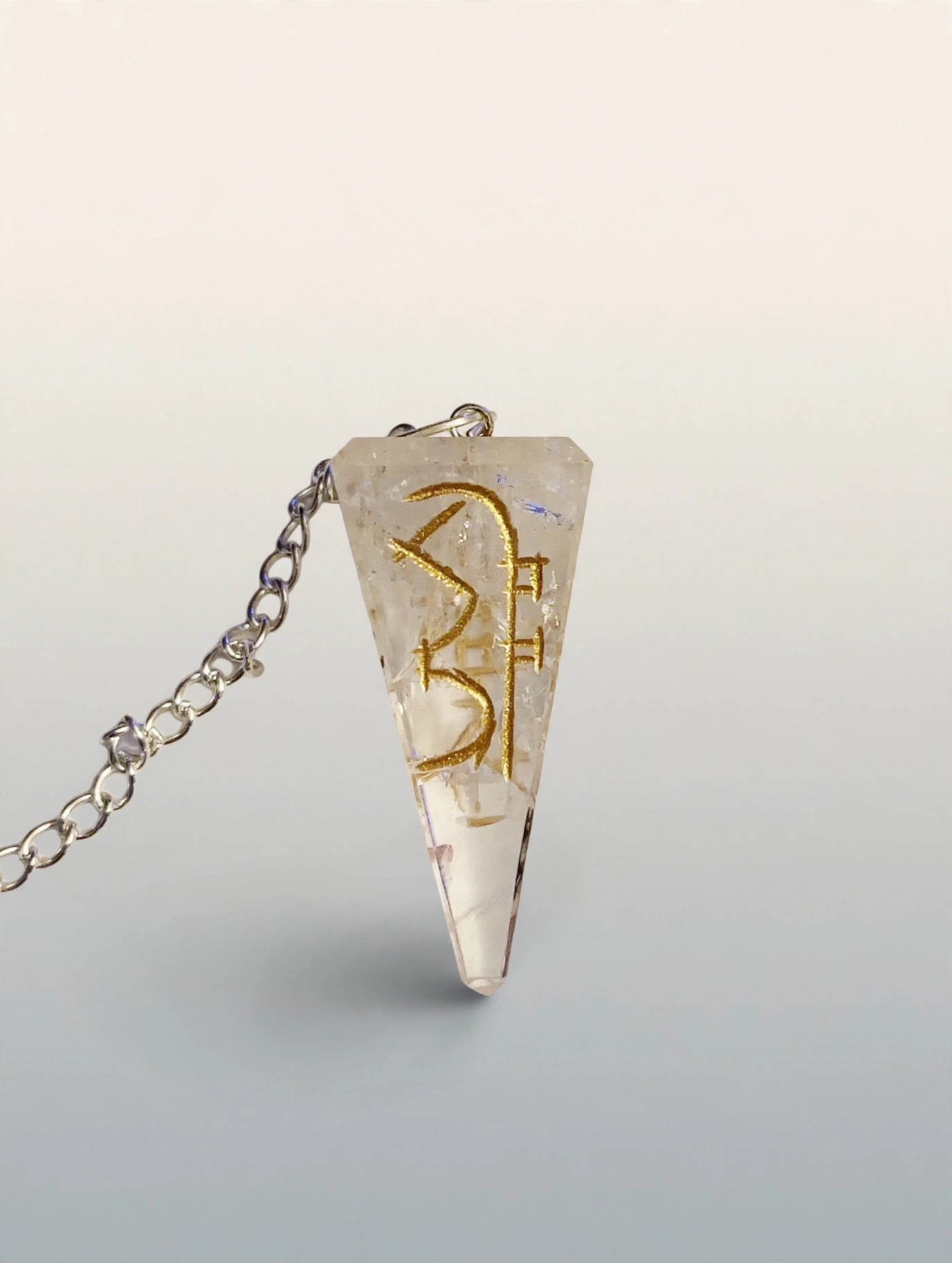 Product Image for Reiki Symbol Clear Quartz Pendulum